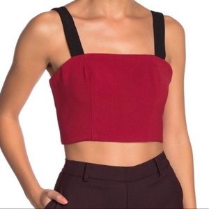 Line & Dot Rosey Cropped Top, NWT